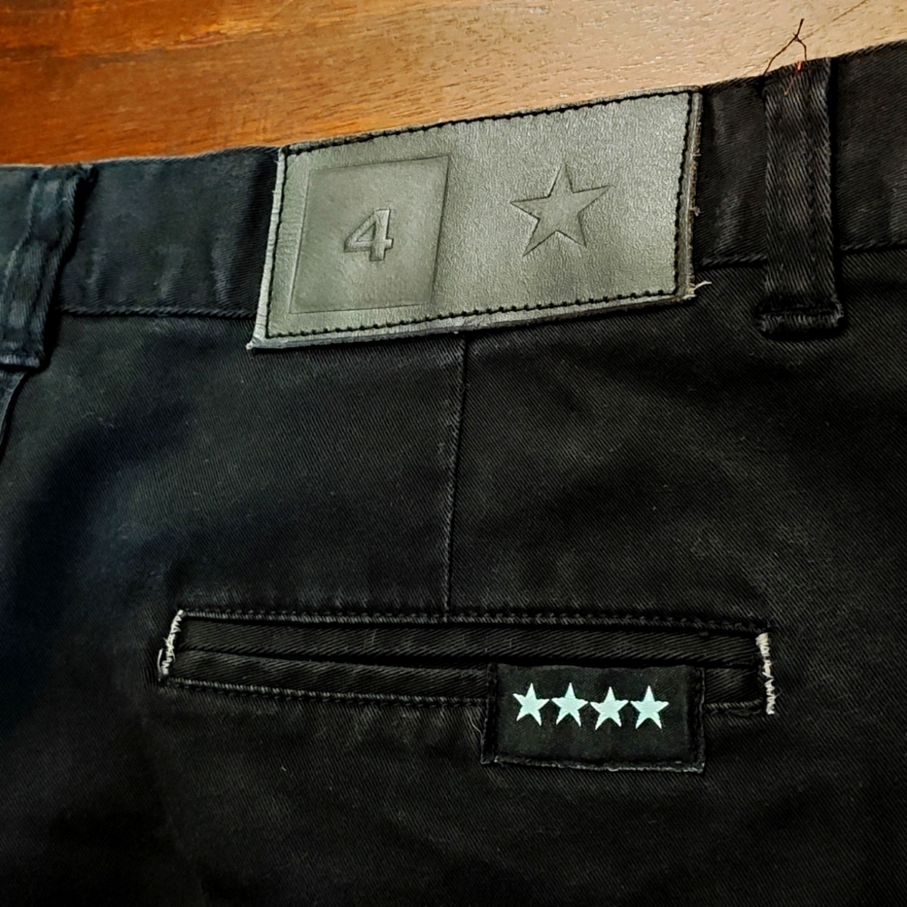 Fourstar Clothing Mike Carroll Black Chinos Size 34